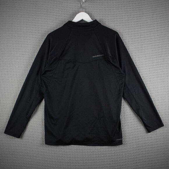 Oakley Brisk Long sleeve Polo Shirt Mens Large Black - Picture 2 of 8